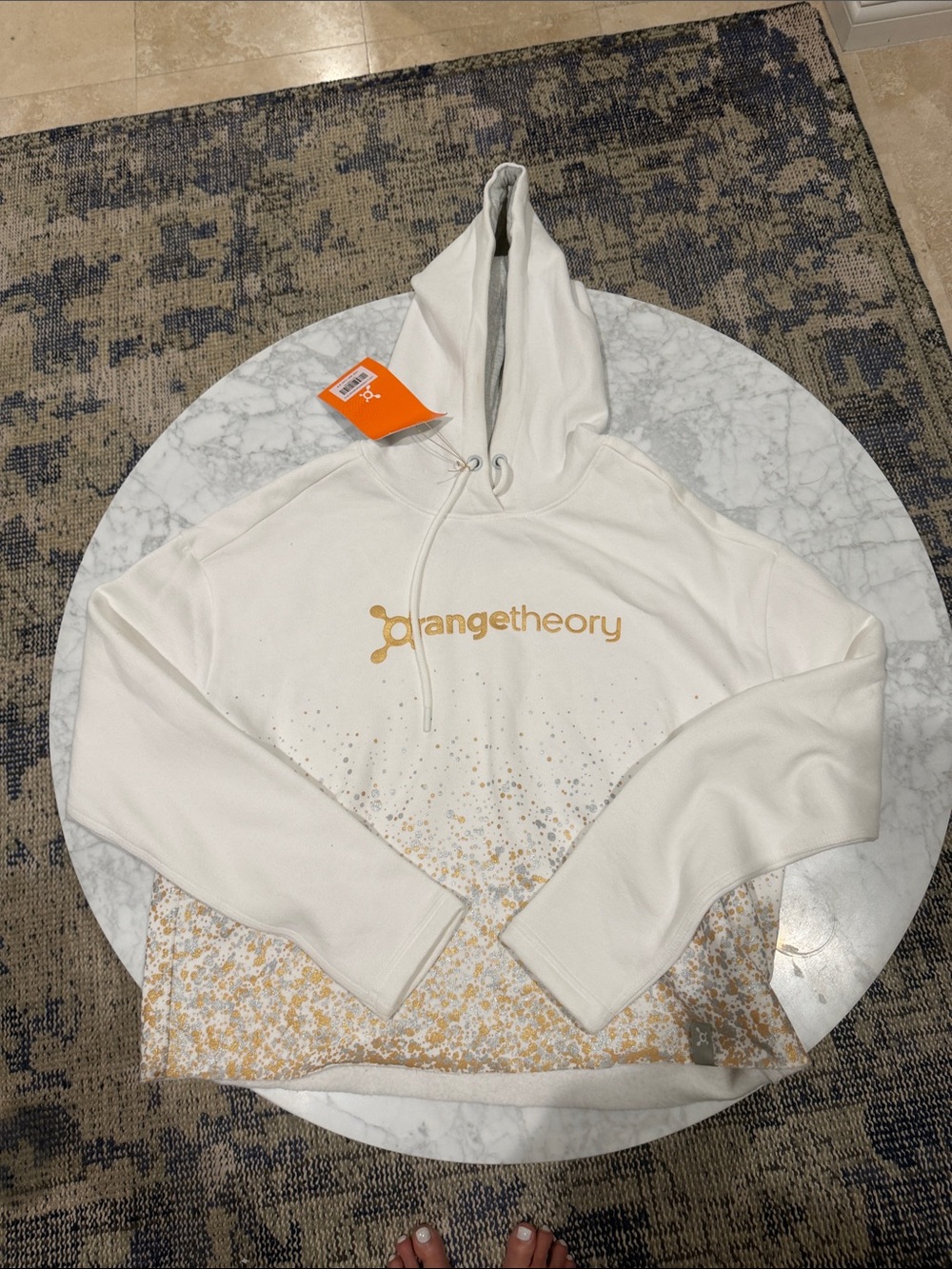 Orange Theory Hooded Sweatshirt.  S.   NWT